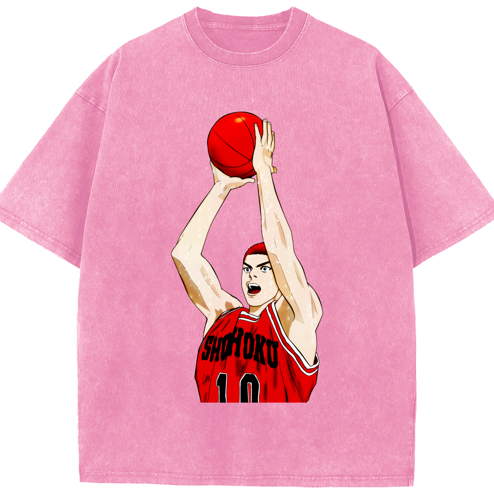 （画像用） SLAM DUNK／スラムダンク 綿100% ヴィンテージ風 半袖Tシャツ（フロントプリント）